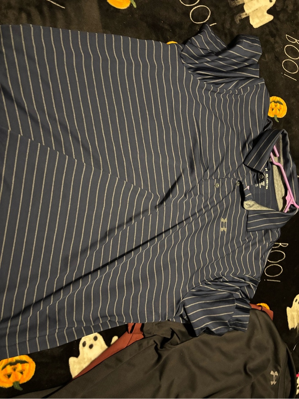 Under Armour Men’s Blue Striped Polo